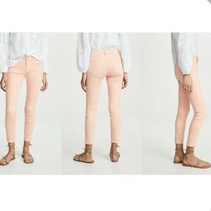J Brand Mid Rise Skinny Crop Faded Aeon Jeans Stretch Denim